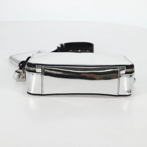 PRADA Shoulder Bag Leather Silver 2VH070 Auth 142285M - Picture 7 of 16